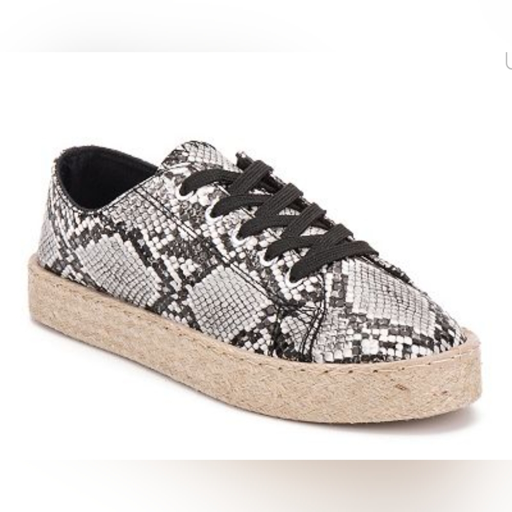 Olivia Miller Snake Print Espradille Shoes Size 8 New W/O Box